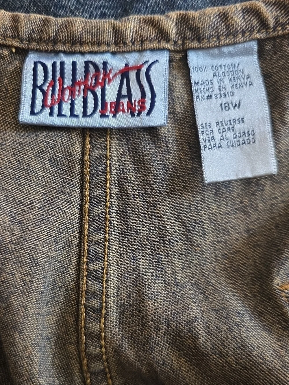 Vintage Women Blue Capris Plus Size  18 W